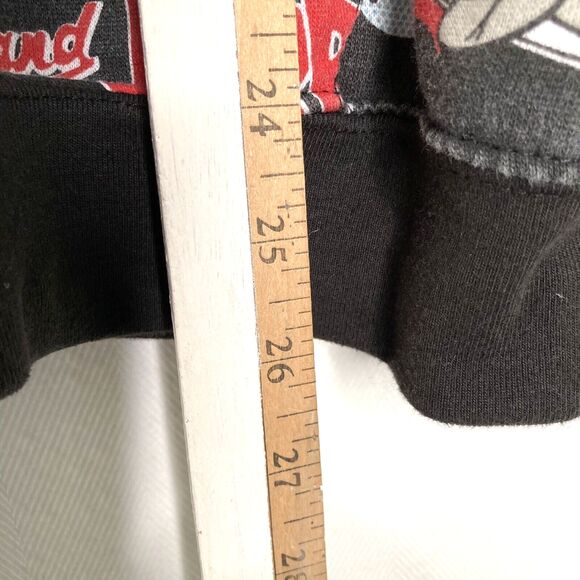 Tom And Jerry Graphic Print Comic All Over Black Pullover Hoodie Size Large L - Picture 9 of 12